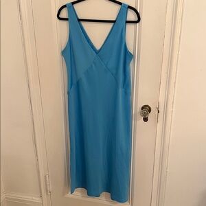 A New Day Elegant Blue Sleeveless Dress in Size L